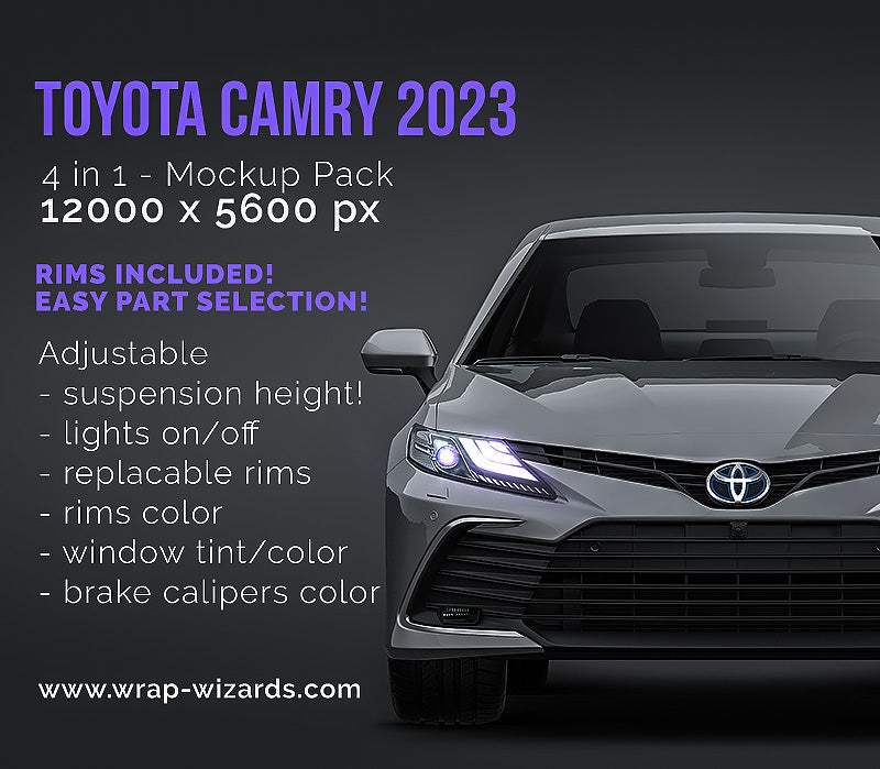Toyota Camry 2023 - Car Mockup