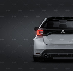 Toyota GR Yaris 2020 glossy finish - all sides Car Mockup Template.psd