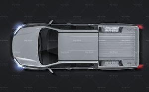 Toyota Hilux Double Cab 2020 glossy finish - all sides Car Mockup Template.psd