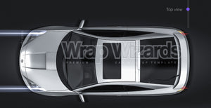 Toyota Celica 2003 glossy finish - all sides Car Mockup Template.psd