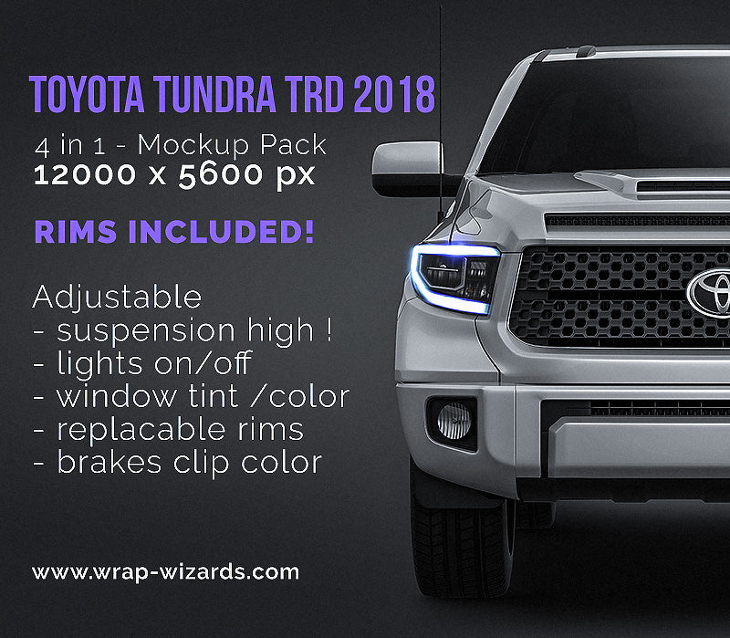 Toyota Tundra TRD 2018 - Truck/Pick-up Mockup