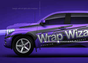 Toyota Tundra TRD 2018 glossy finish - all sides Car Mockup Template.psd