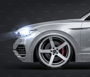 Volkswagen Touareg 2019 glossy finish - all sides Car Mockup Template.psd