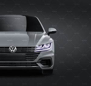Volkswagen Arteon R-Line 2018 glossy finish - all sides Car Mockup Template.psd