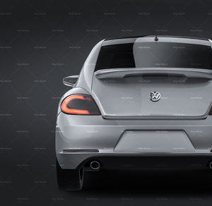 Volkswagen Beetle 2012 glossy finish - all sides Car Mockup Template.psd