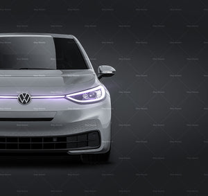 Volkswagen ID.3 First Edition 2020 glossy finish - all sides Car Mockup Template.psd