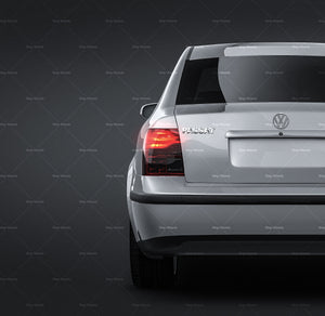 Volkswagen Passat B5 Sedan glossy finish - all sides Car Mockup Template.psd