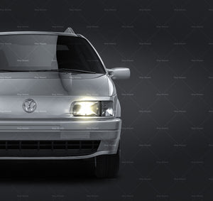 Volkswagen Passat B3 Variant 1988 glossy finish - all sides Car Mockup Template.psd