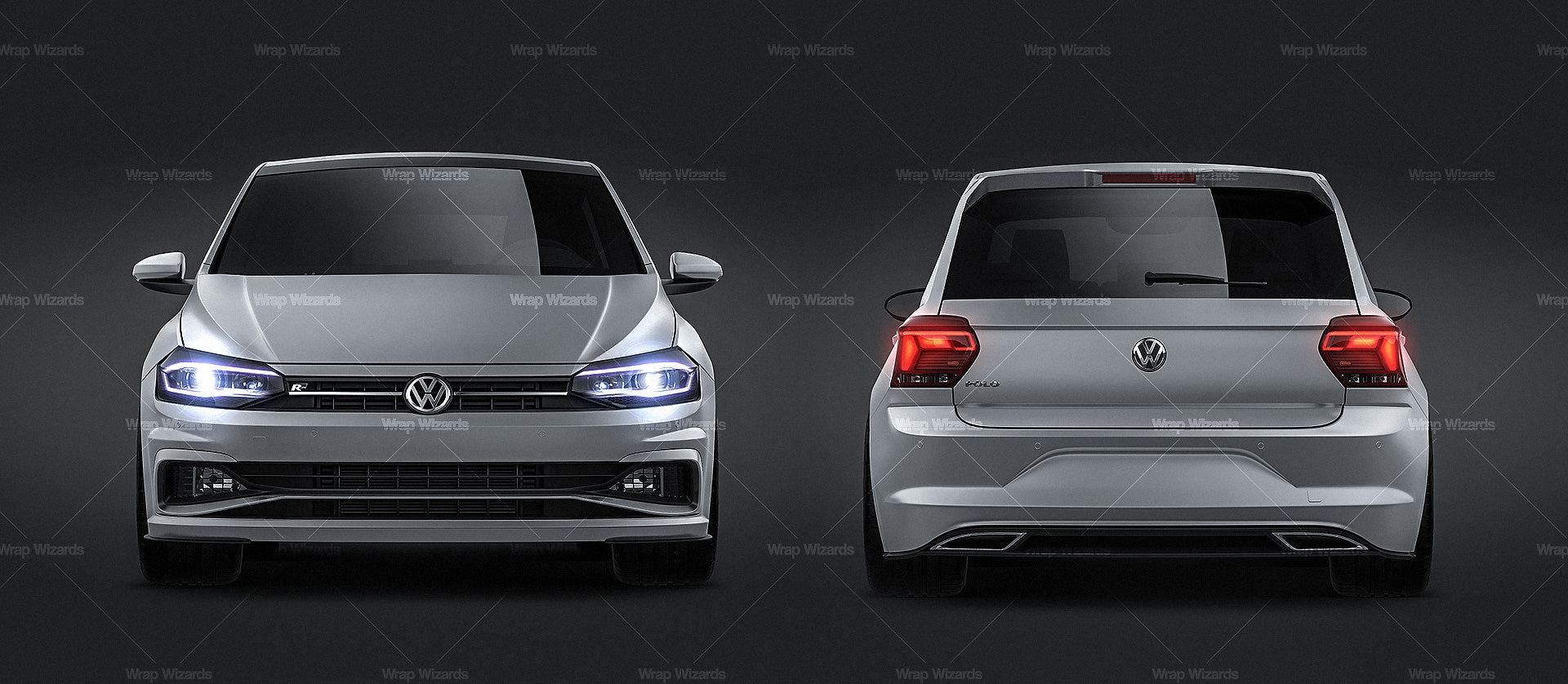 Volkswagen Polo R-Line 2018 - Car Mockup