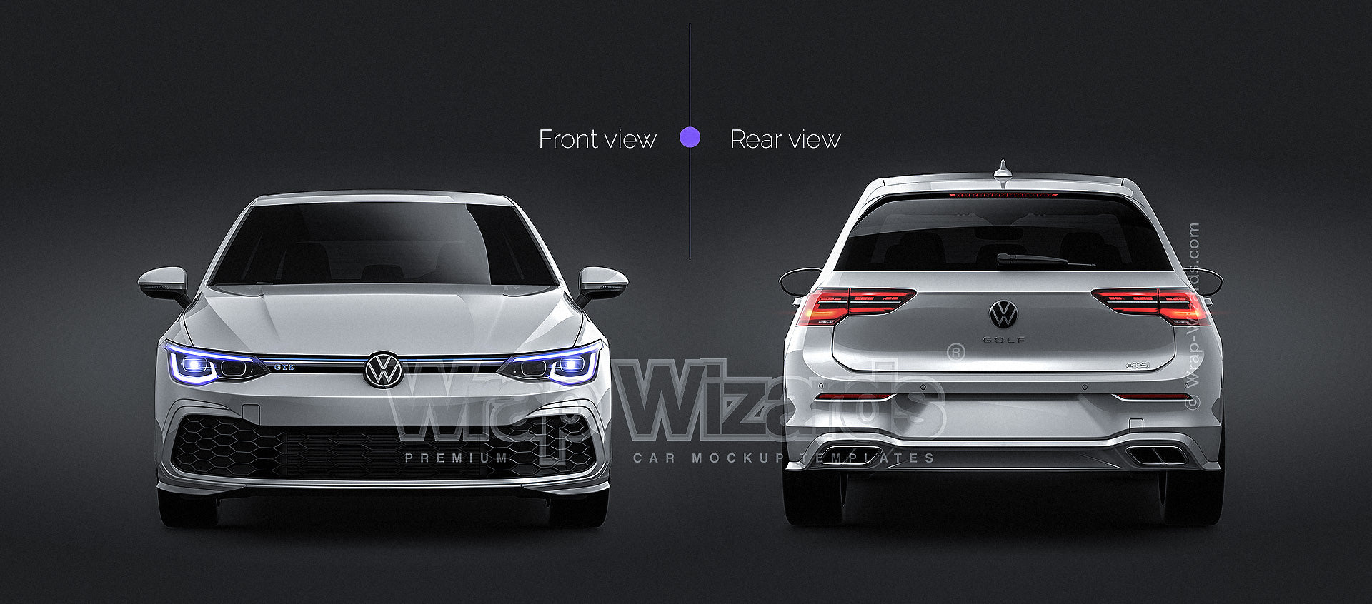 Volkswagen Golf MK8 VIII GTE 2020 - Car Mockup