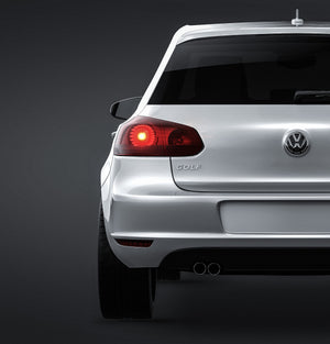 Volkswagen Golf MK6 5-doors glossy finish - all sides Car Mockup Template.psd