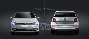 Volkswagen Polo 5-door 2015 glossy finish - all sides Car Mockup Template.psd