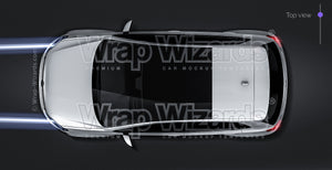 Volkswagen Polo 5-door 2015 glossy finish - all sides Car Mockup Template.psd
