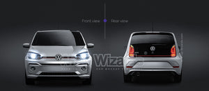 Volkswagen UP GTI 3door 2018 glossy finish  - all sides Car Mockup Template.psd