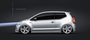 Volkswagen UP GTI 3door 2018 glossy finish  - all sides Car Mockup Template.psd