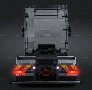 Volvo FH Globetrotter 2013 satin matt finish - all sides Car Mockup Template.psd