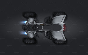 Yamaha Raptor Quad 2011 glossy finish - all sides Car Mockup Template.psd