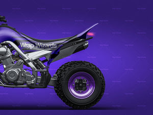 Yamaha Raptor Quad 2011 glossy finish - all sides Car Mockup Template.psd