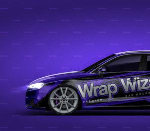 Audi A3 Sportback glossy finish - all sides Car Mockup Template.psd