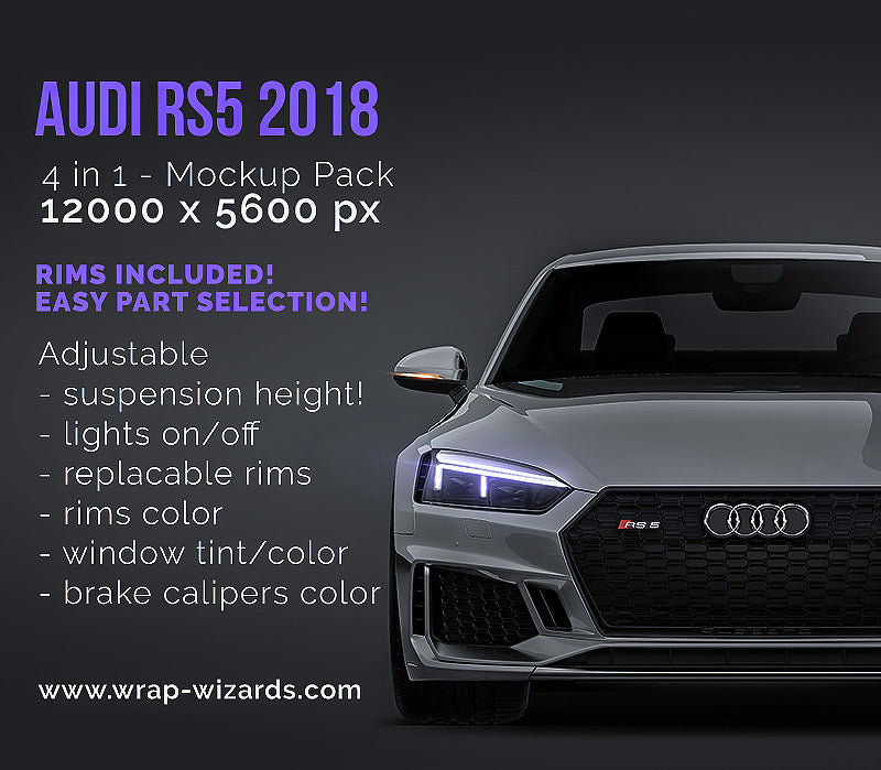 Audi RS5 2018 - Car Mockup