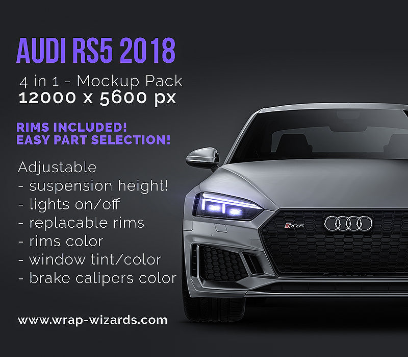 Audi RS5 2018 - Car Mockup