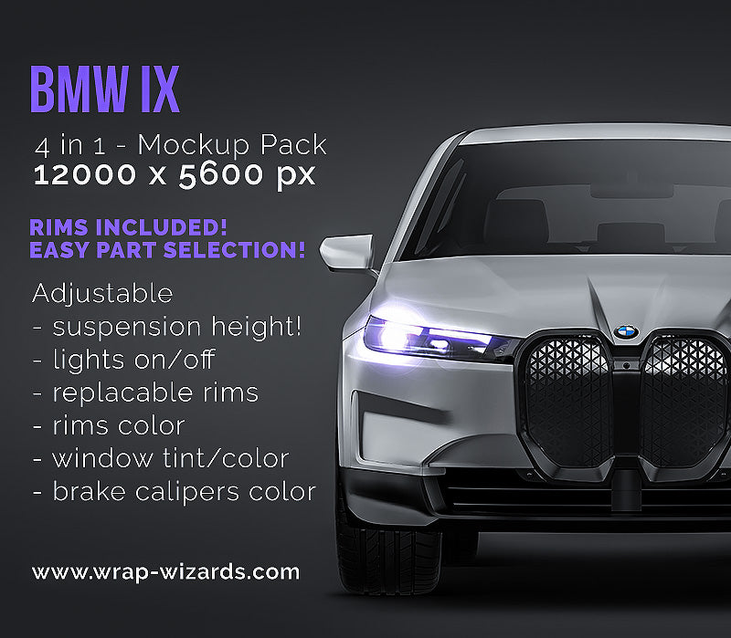 BMW iX - Car Mockup