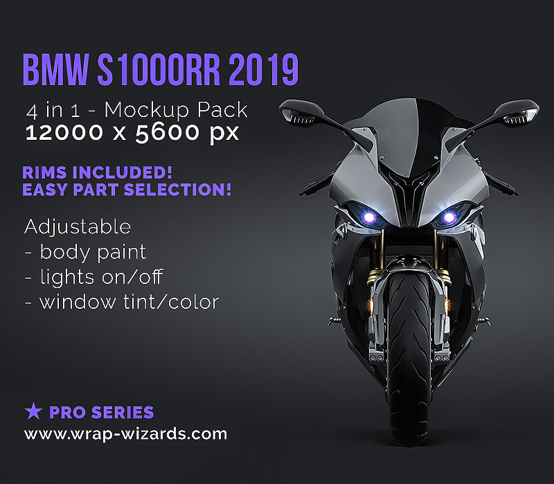 BMW S1000RR 2019 - Motorcycle Mockup