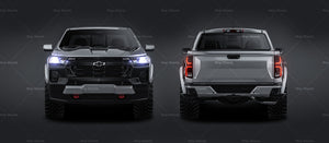 Chevrolet Colorado Trail Boss 2023 glossy finish - all sides Car Mockup Template.psd