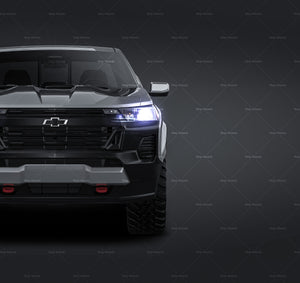Chevrolet Colorado Trail Boss 2023 glossy finish - all sides Car Mockup Template.psd