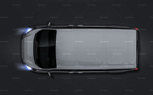 Ford Turneo L1H1 2022 glossy finish - all sides Car Mockup Template.psd