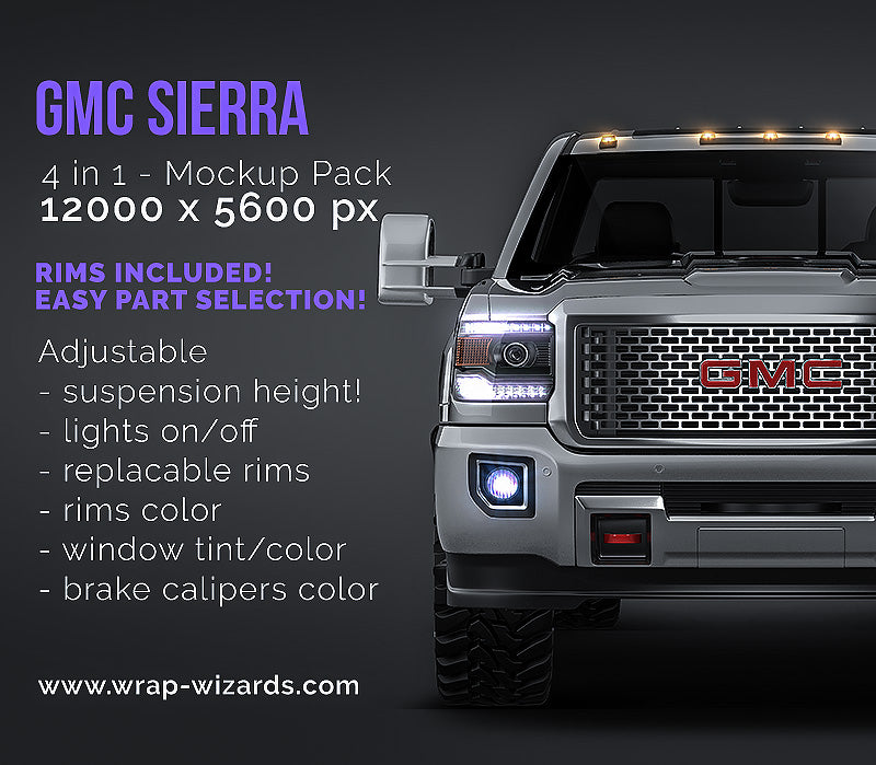 GMC Sierra 2014-2018 - Truck/Pick-up Mockup