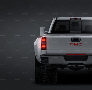GMC Sierra 2014-2018 glossy finish - all sides Car Mockup Template.psd