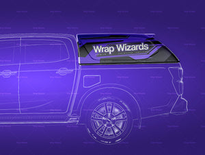 Hardtop / canopy for pickup trucks glossy finish - all sides Mockup Template.psd
