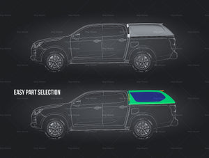 Hardtop / canopy for pickup trucks satin matt finish - all sides Mockup Template.psd