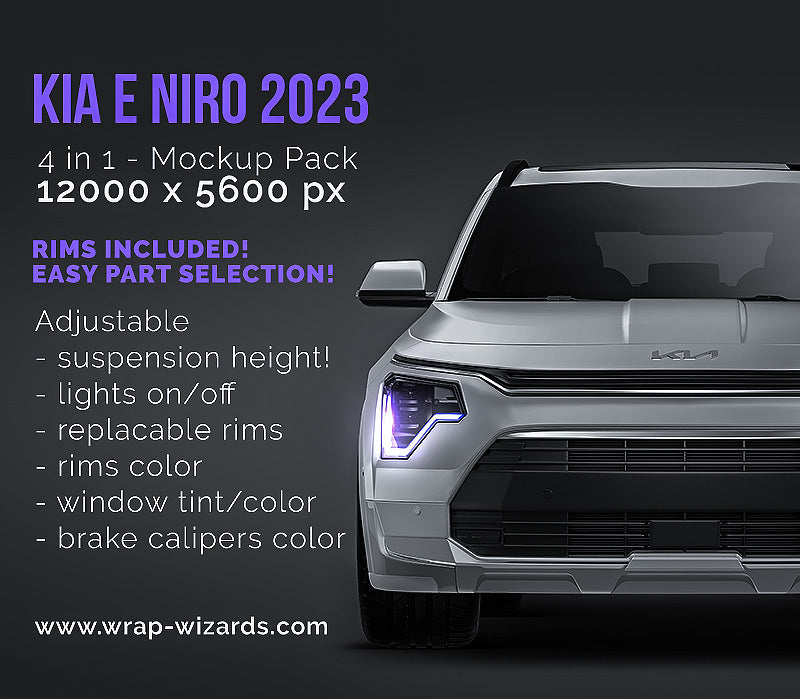 Kia E Niro 2023 - Car Mockup