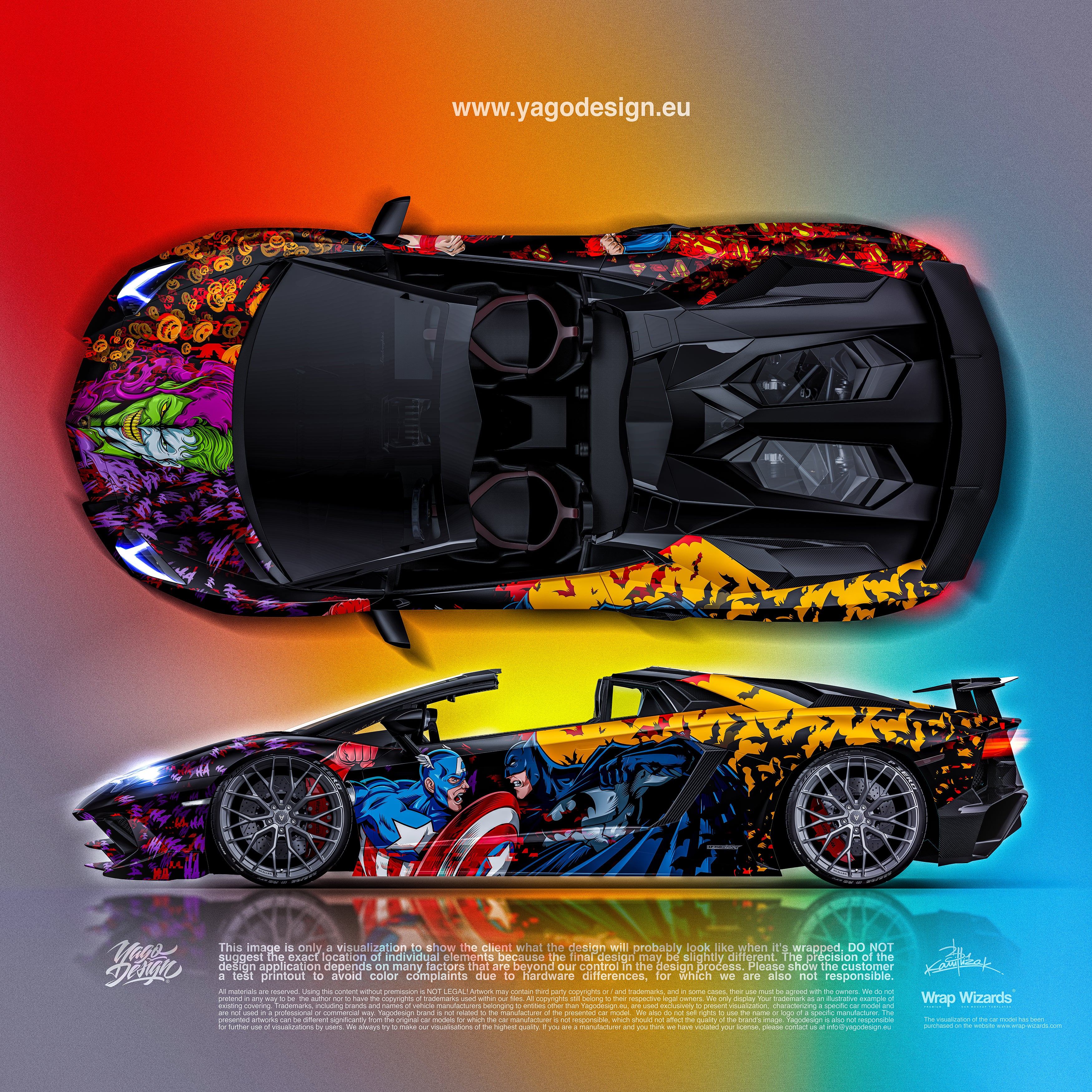 Design - DC vs Marvel - READY TO PRINT FILES