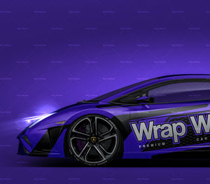Lamborghini Gallardo LP560-4 2013 glossy finish - all sides Car Mockup Template.psd