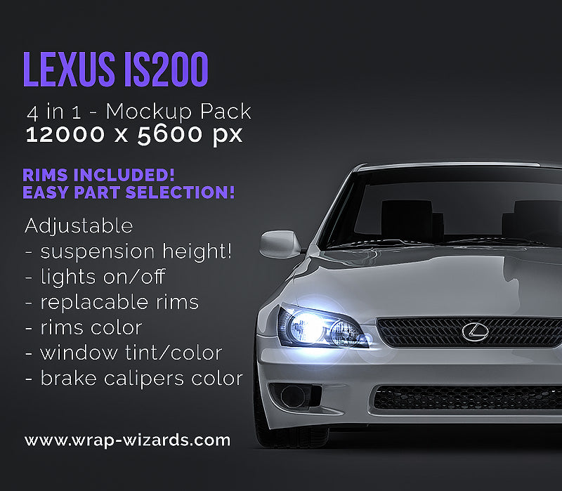 Lexus IS200 - Car Mockup