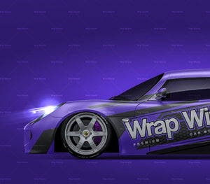 Lotus Elise S2 2007 satin matt finish - all sides Car Mockup Template.psd