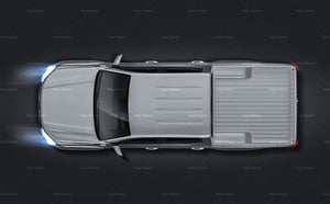Maxus LDV T60 glossy finish - all sides Car Mockup Template.psd