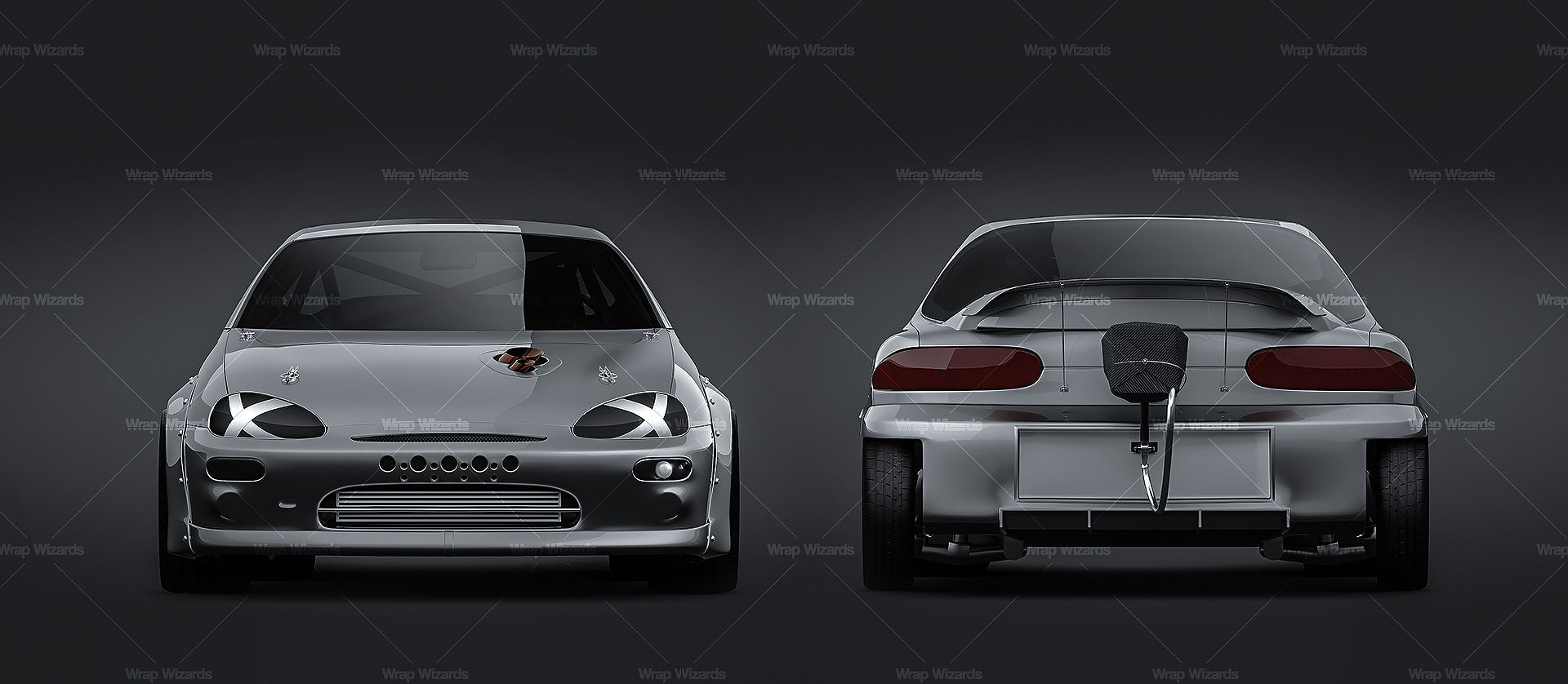 Mazda MX-3 Quartermile / drag race - Car Mockup