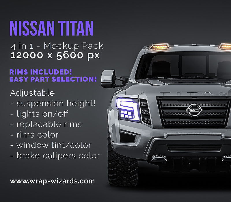 Nissan Titan - Truck/Pick-up Mockup