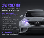 Opel Astra TCR glossy finish - all sides Car Mockup Template.psd