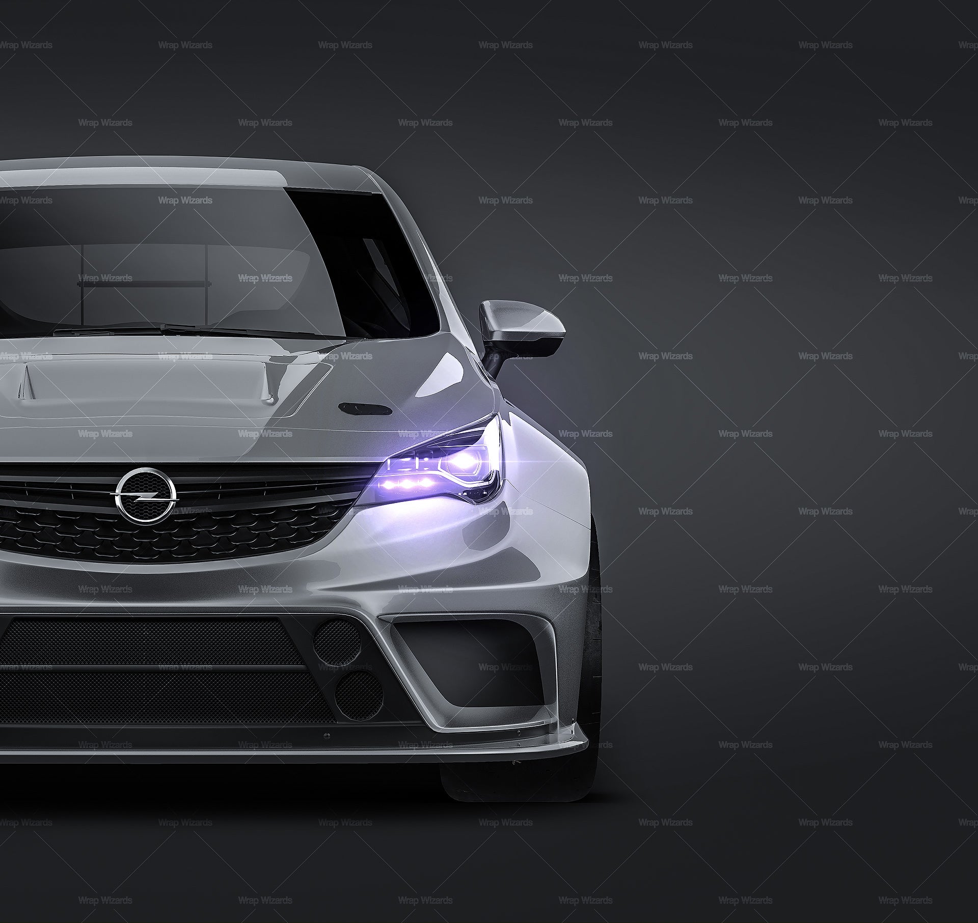 Opel Astra TCR glossy finish - all sides Car Mockup Template.psd