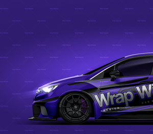 Opel Astra TCR glossy finish - all sides Car Mockup Template.psd