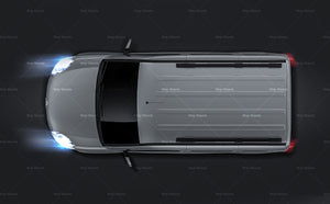 Opel Combo 2012 satin matt finish - all sides Car Mockup Template.psd