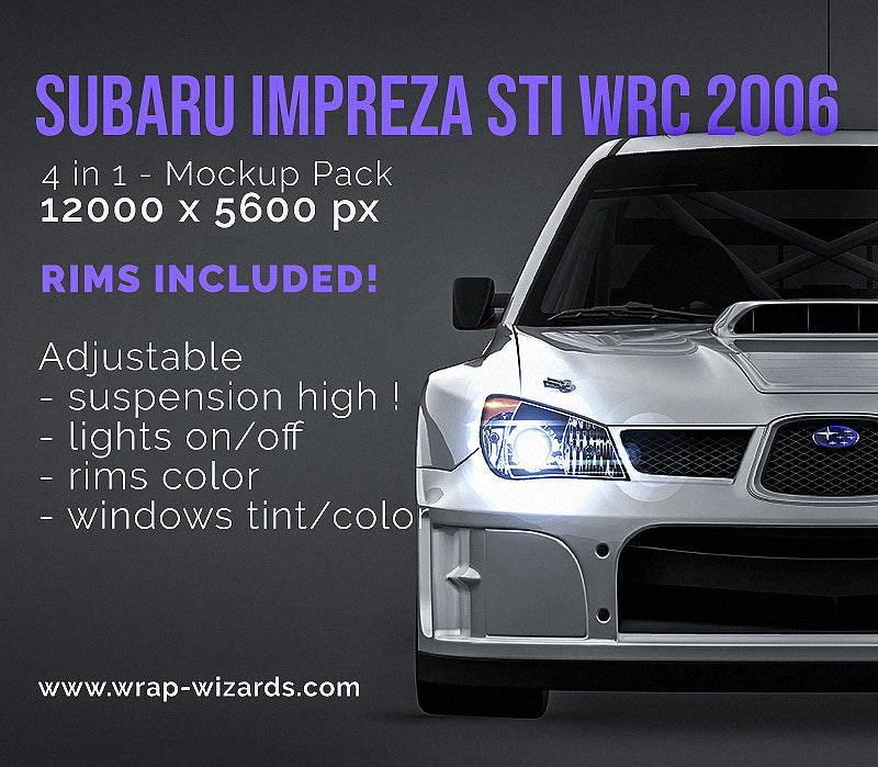 Subaru Impreza STi WRC 2006 - Car Mockup