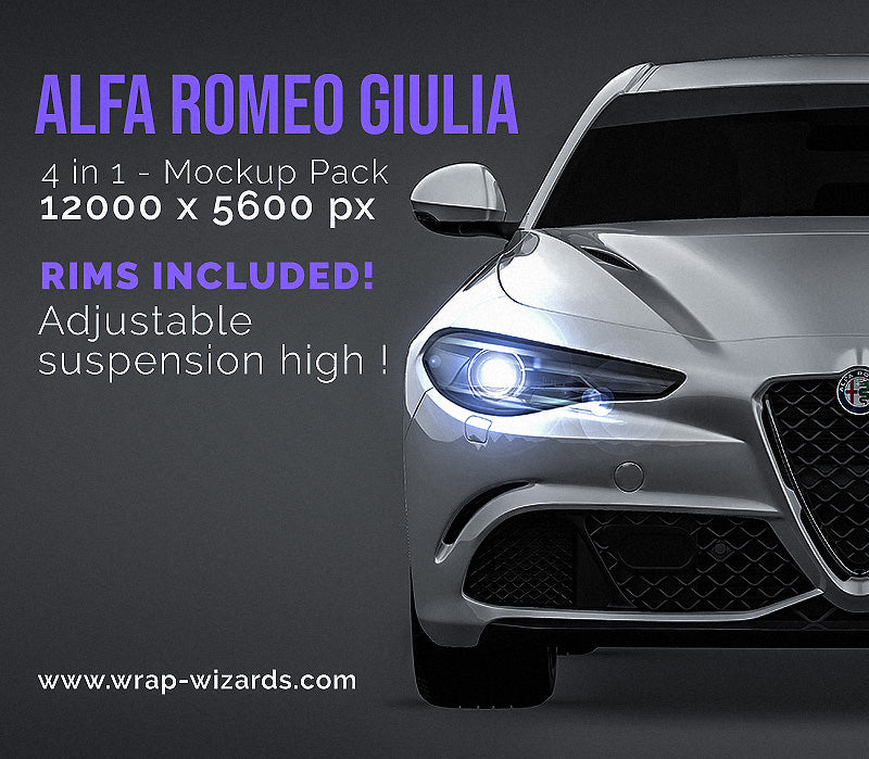 Alfa Romeo Giulia - Car Mockup