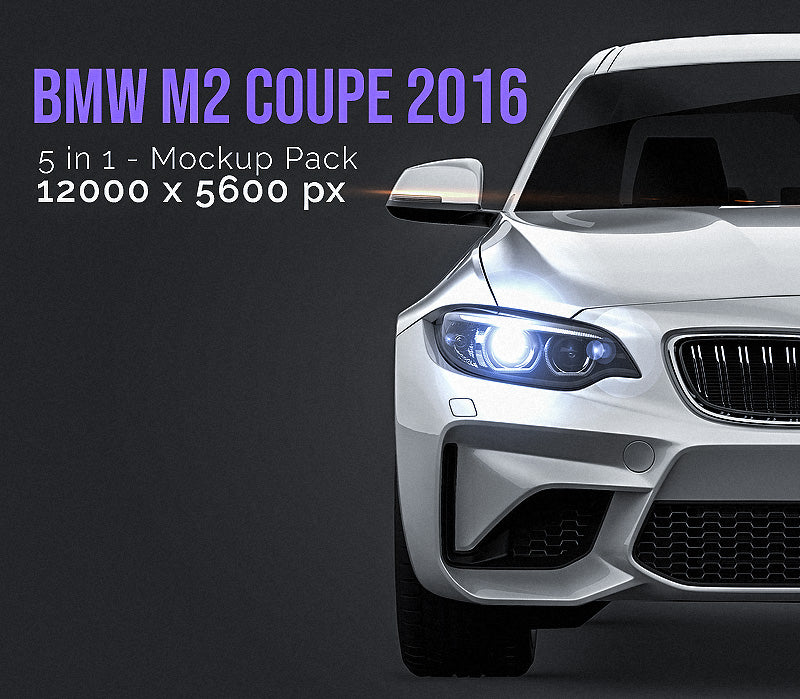 BMW 2-Series M2 Coupe - Car Mockup