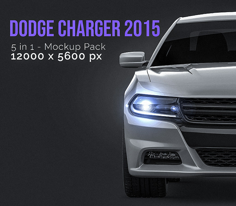Dodge Charger 2015 - Car Mockup